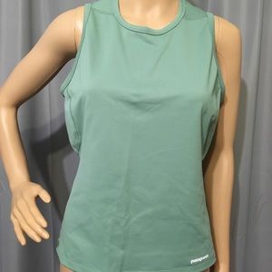 Mint Green Patagonia Workout Running Top Sz M